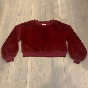 Tucker and Tate girls fluffy red shirt